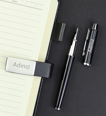 Kupa Matara Çerçeve Filtre Kahve Kutulu Defter Kalem Seti görsel 2