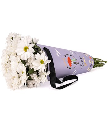 Love You - Beyaz Krizantem Tasarım görsel 3