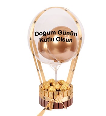 Merci Kaplı Balonlu Ferrero Gold Fındıklı Çikolata