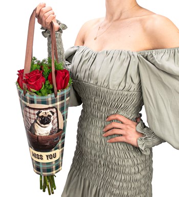 Miss You Alina 7'li Kırmızı Gül Buketi görsel 2