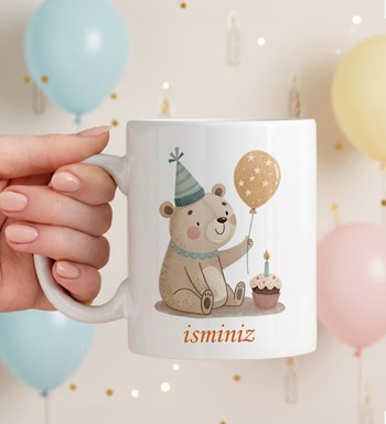 Peluş Ayıcık & Kupa & Mum & Filtre Kahve Hediye Kutusu görsel 3
