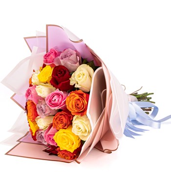 Premium My Sunshine Rengarenk Gül Buketi görsel 5