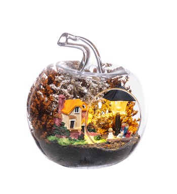 Teraryum Işıklı Düş Evi - Oranj görsel 2